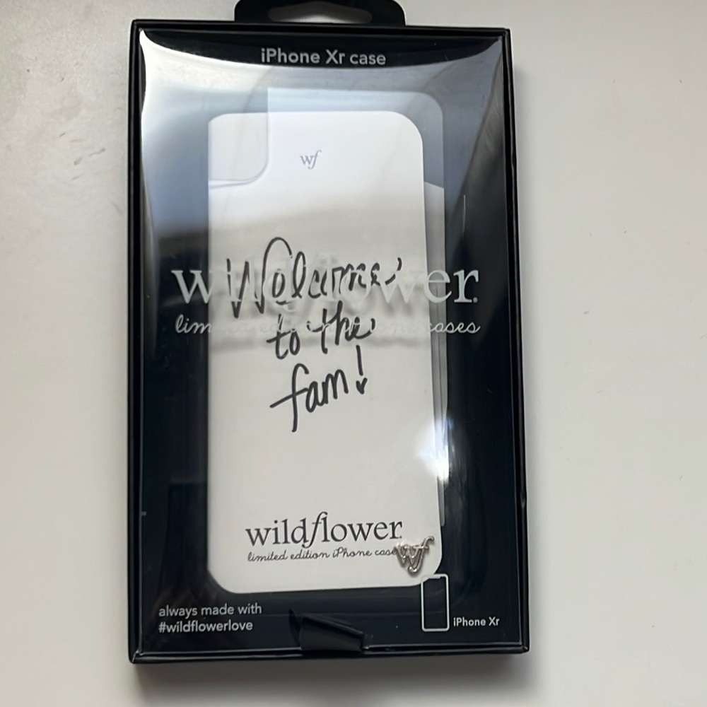 Clear XR wildflower case